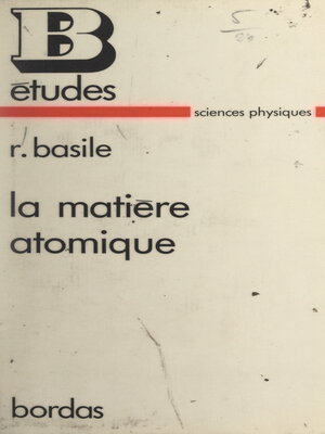 cover image of La matière atomique